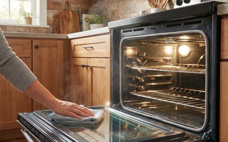 Чим відмити духовку від жиру