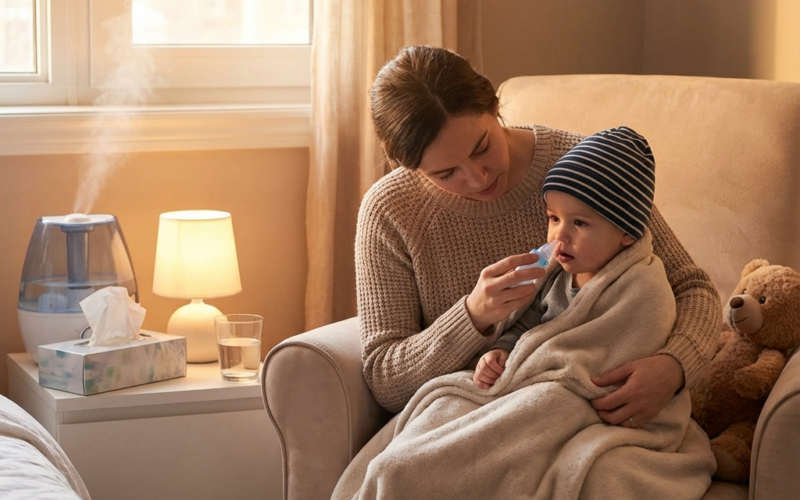 у дитини закладений ніс, але соплів нема