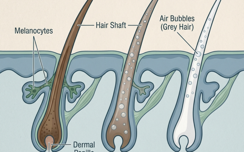 чому сивіє волосся