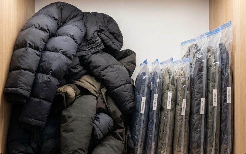 Вакууматор для одягу зимове зберігання речей в шафі