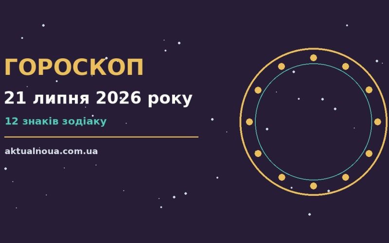 Щоденний гороскоп на 21 липня 2026 року для дванадцяти знаків Зодіаку з акцентом на кар’єру та фінанси