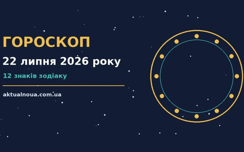 Зоряне небо над міською вежею у сонячний липневий ранок — символ гороскопу на 22 липня 2026 року