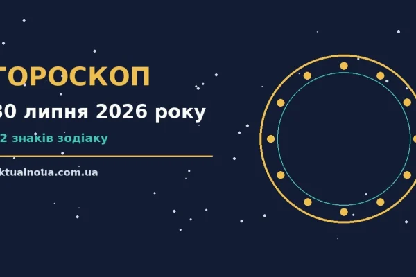 Гороскоп на 30 липня 2026 року: час рішень для всіх знаків у роботі та стосунках