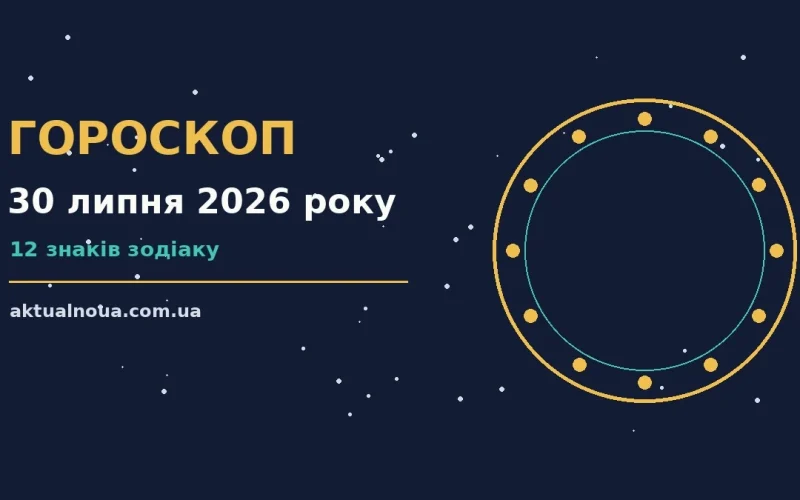 Зодіакальний знак на тлі ранкового неба як символ щоденного гороскопу на 30 липня 2026 року