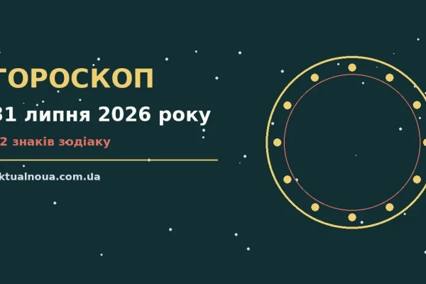 Гороскоп на 31 липня 2026 року: час рішень для всіх знаків у роботі та стосунках