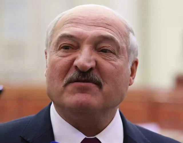 Олександр Лукашенко під час виступу (фото Getty Images)