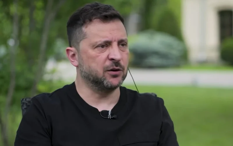 Володимир Зеленський під час інтерв'ю Sky News