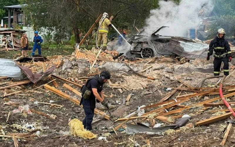 Наслідки удару балістичними ракетами по приватному полігону в Бучанському районі Київської області, 24 липня 2026 року