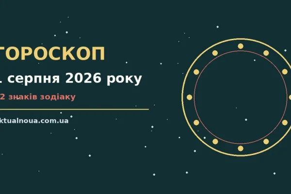 Гороскоп на 1 серпня 2026 року: час рішень для всіх знаків у роботі та стосунках