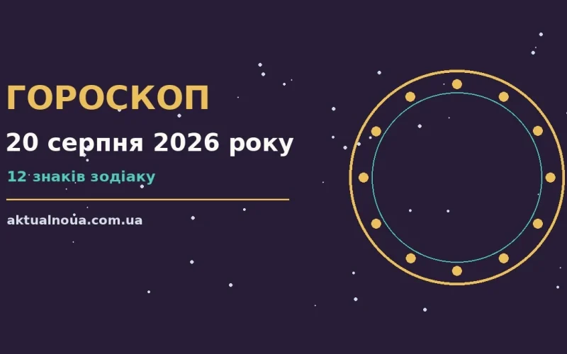 Гороскоп на 20 серпня 2026 року, чашка кави та записаний щоденник на світлому столі