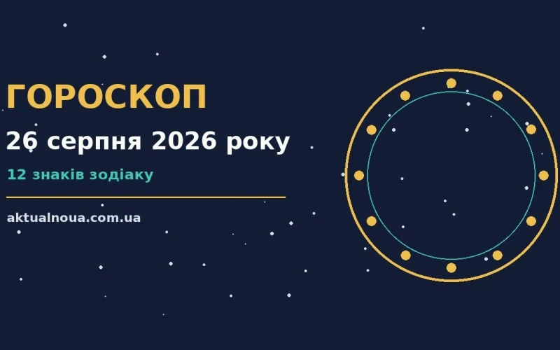 Зоряне небо у серпні, символ гороскопу на 26 серпня 2026 року