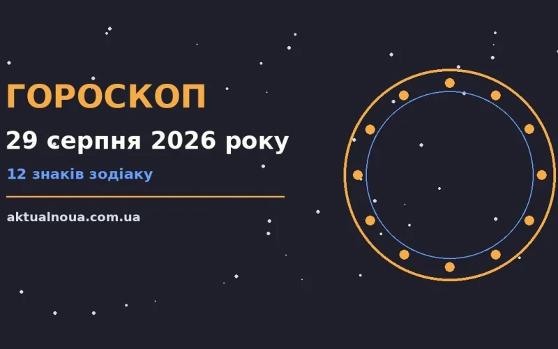 Зоряне небо у суботу ввечері як символ гороскопу на 29 серпня 2026 року