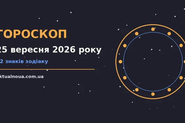 Гороскоп на 25 вересня 2026 року: час рішень для всіх знаків у роботі та стосунках