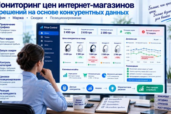 Мониторинг цен интернет-магазинов для маркетинга: 7 решений на основе конкурентных данных
