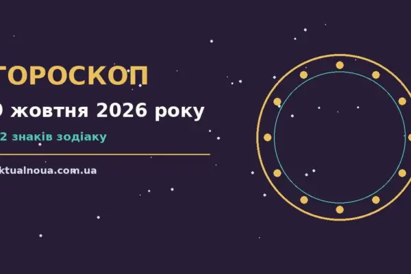Гороскоп на 9 жовтня 2026 року: час рішень для всіх знаків у роботі та стосунках